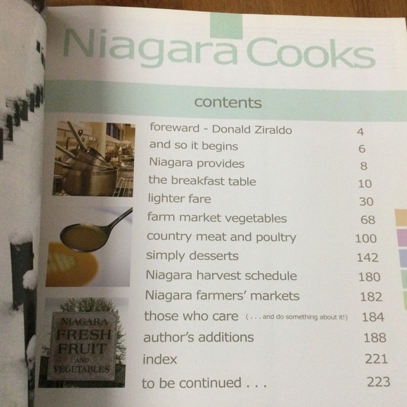 Niagara Cooks From Farm to Table Out of Print Lynn Ogryzlo - Picture 5 of 14